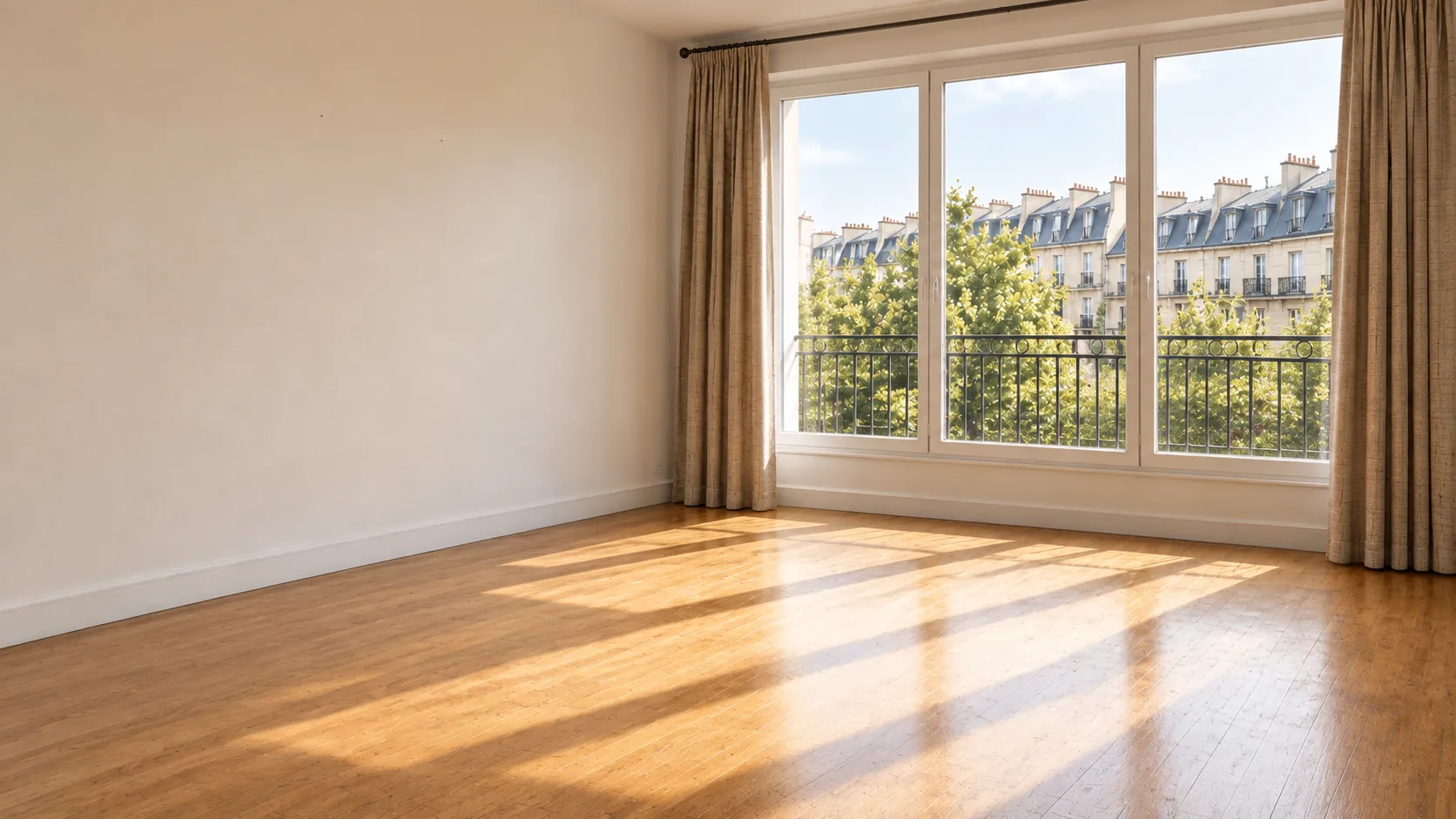 Modernisation d'un séjour d'appartement : la pièce avant notre intervention